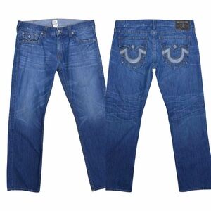 Vintage True Religion Ricky Jeans 40 USA Made Y2K Straight 100% Cotton